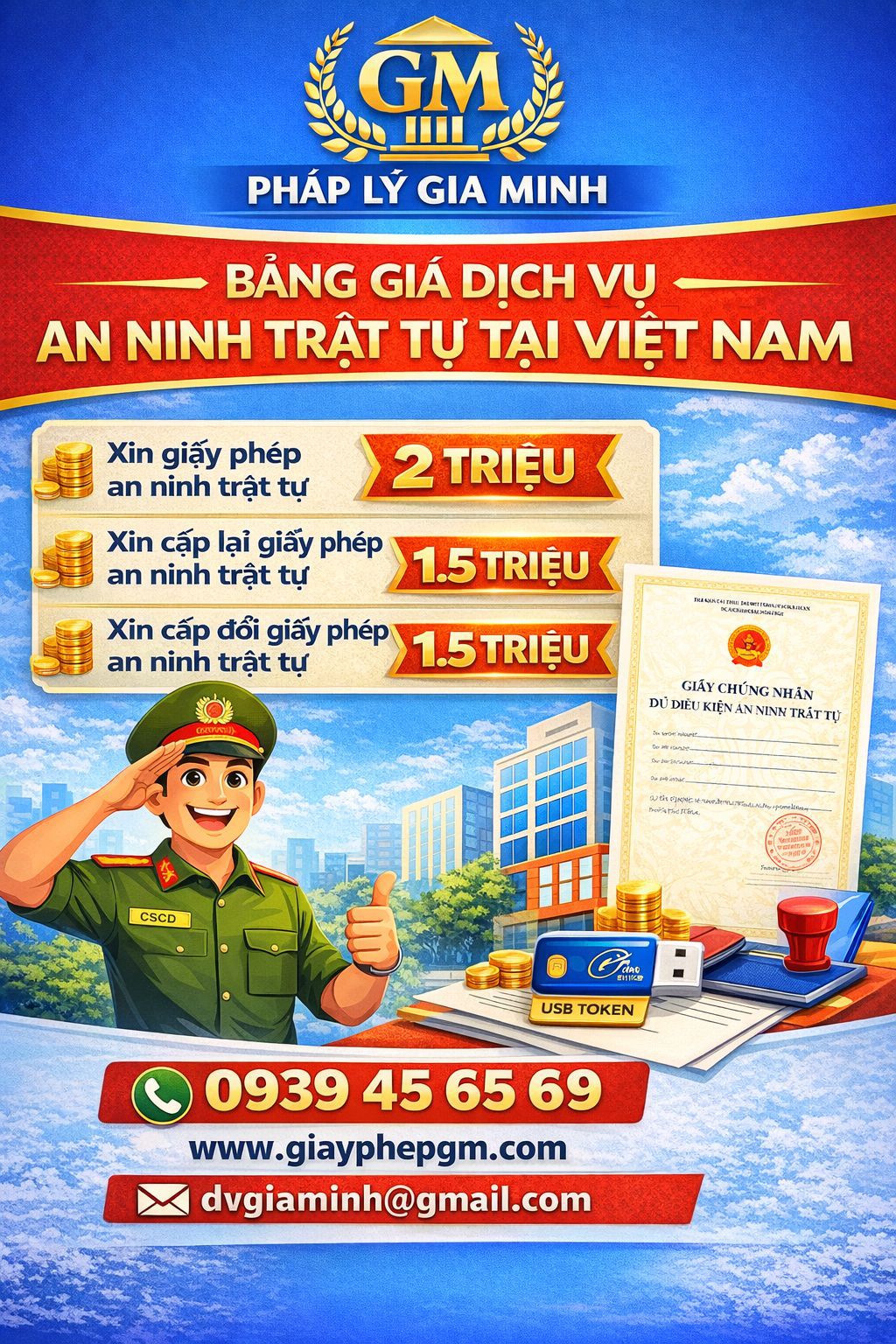 Chi phí làm giấy chứng nhận an ninh trật tự