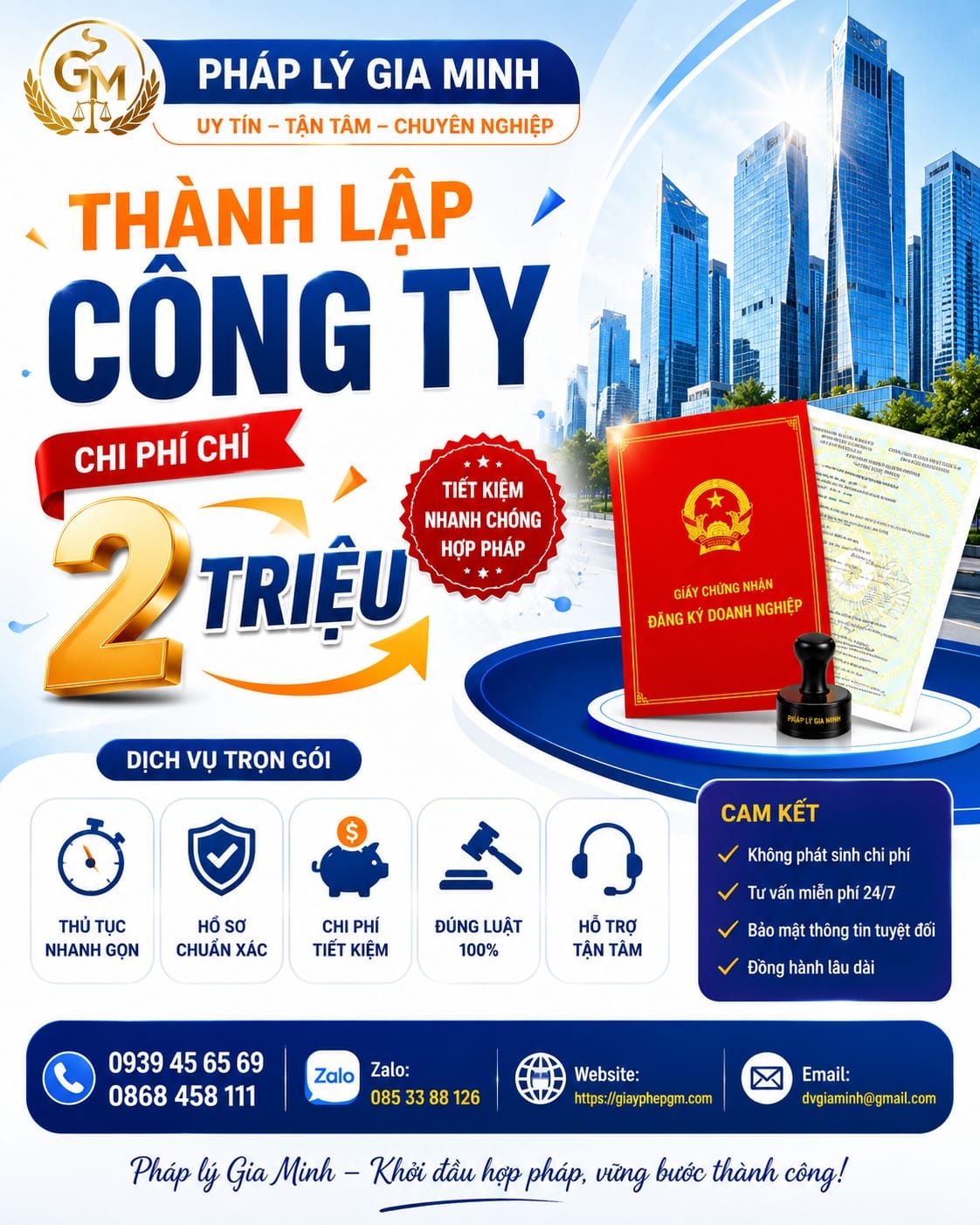 Chi phí thành lập công ty Quảng Ninh