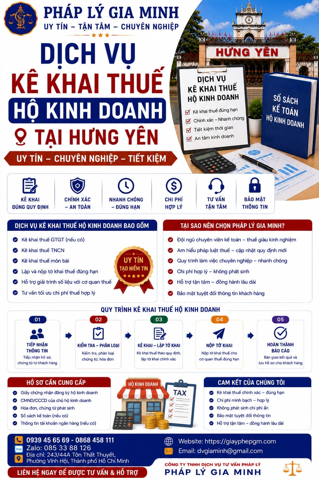 Dịch vụ kê khai thuế tại Hưng Yên tiết kiệm chi phí