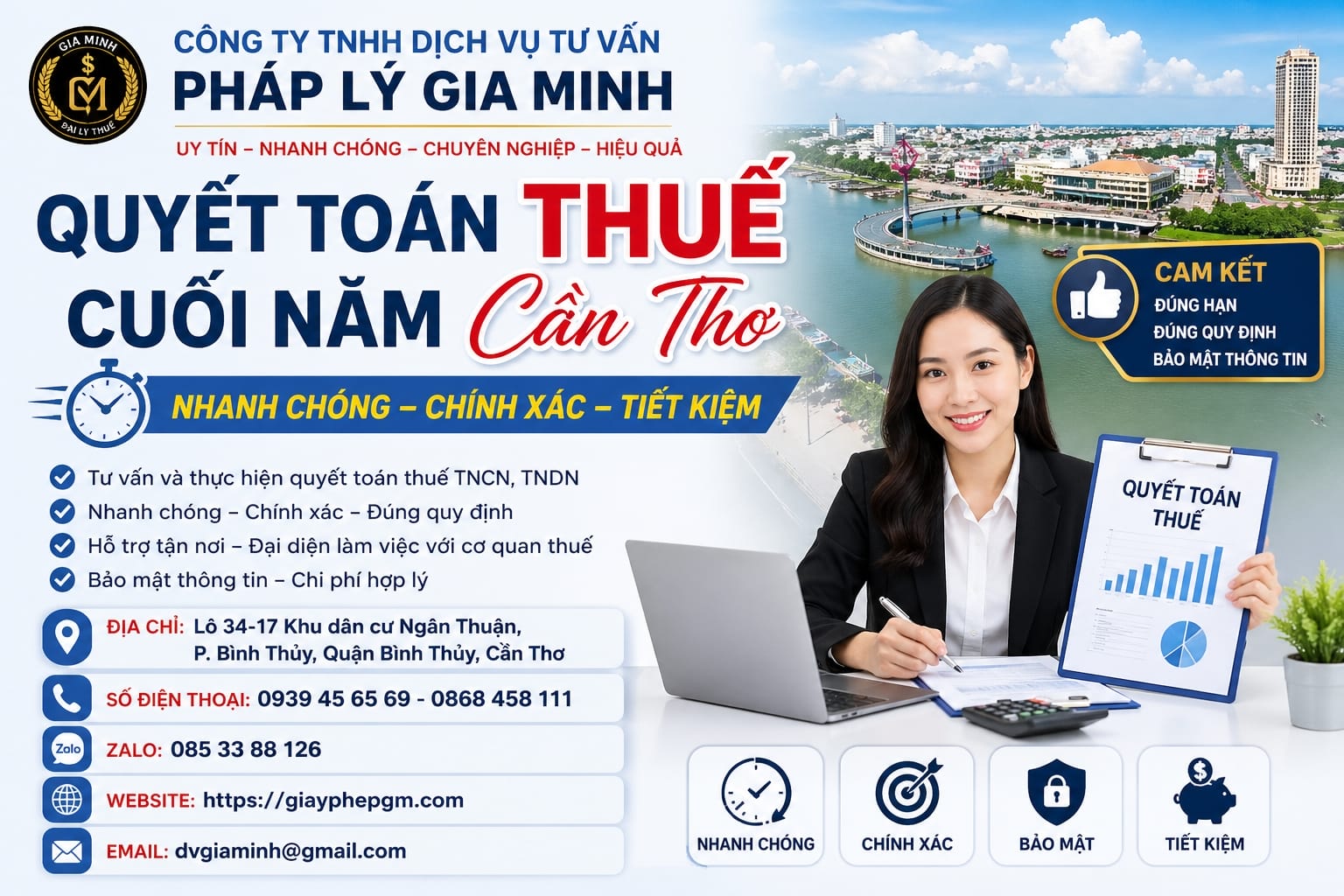 Dịch vụ mở công ty và kế toán doanh nghiệp Cần Thơ