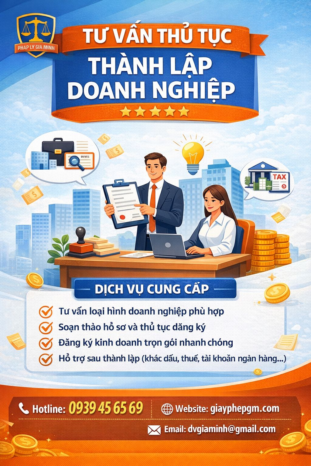 Dịch vụ mở công ty nhà trọ trọn gói