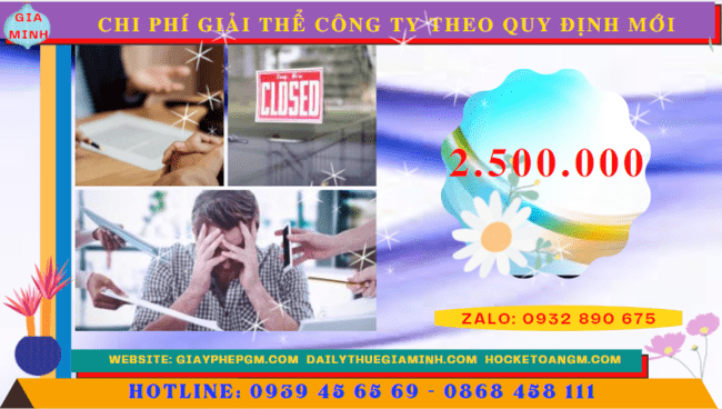 Hướng Dẫn Thủ Tục Giải Thể Công Ty Tại Cần Thơ Theo Quy Định Mới 5 Chi phí giải thể công ty theo quy định mới ở Cần Thơ