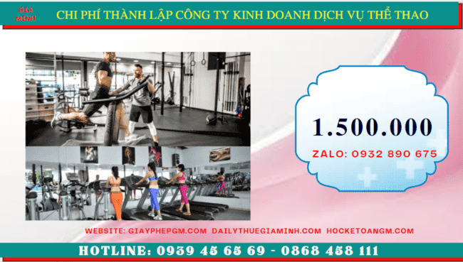 Thành lập công ty kinh doanh dịch vụ thể thao tại bến tre 11 Chi phí thành lập công ty kinh doanh dịch vụ thể thao tại Bến Tre