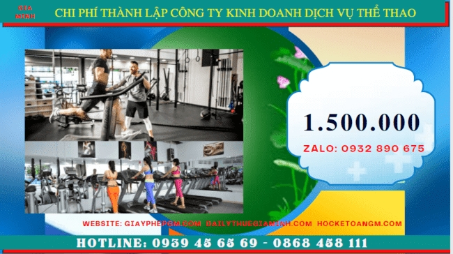 Chi phí thành lập công ty kinh doanh dịch vụ thể thao tại Hải Dương