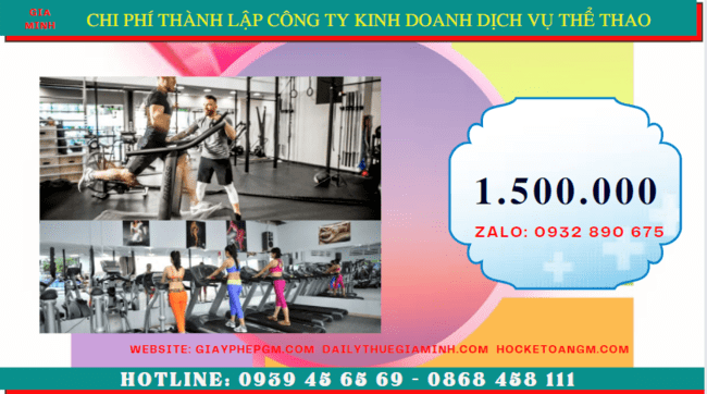 Chi phí thành lập công ty kinh doanh dịch vụ thể thao tại Quảng Trị