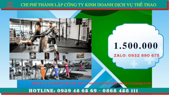 Thành lập công ty kinh doanh dịch vụ thể thao tại tây ninh 5 Chi phí thành lập công ty kinh doanh dịch vụ thể thao tại Tây Ninh