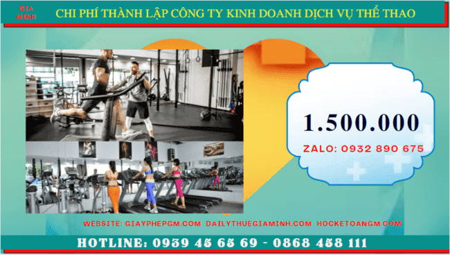 Thành lập công ty kinh doanh dịch vụ thể thao tại thành phố hải phòng 5 Chi phí thành lập công ty kinh doanh dịch vụ thể thao tại Thành Phố Hải Phòng