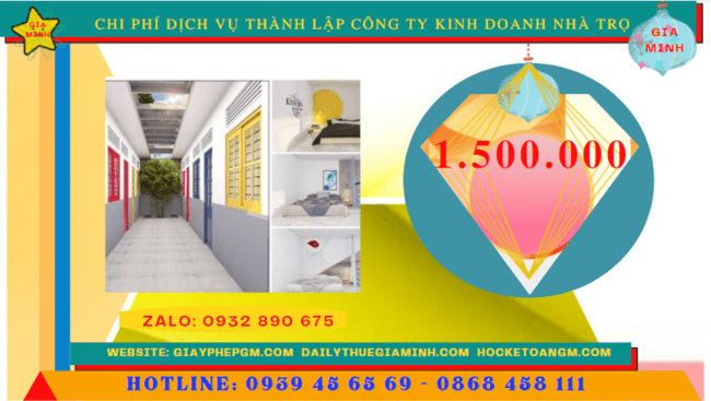 Dịch vụ thành lập công ty kinh doanh nhà trọ tại bình định 5 Chi phí thành lập công ty kinh doanh nhà trọ tại Bình Định