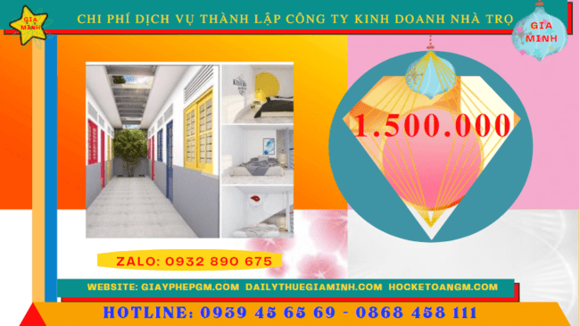 Chi phí thành lập công ty kinh doanh nhà trọ tại Bình Thuận