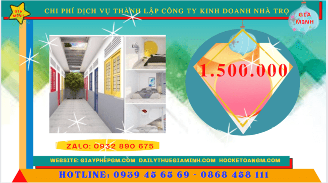 Chi phí thành lập công ty kinh doanh nhà trọ tại Gia Lai