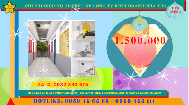Dịch vụ thành lập công ty kinh doanh nhà trọ tại Hòa Bình – Tư vấn trọn gói, uy tín, nhanh chóng năm 2025 5 Chi phí thành lập công ty kinh doanh nhà trọ tại Hòa Bình