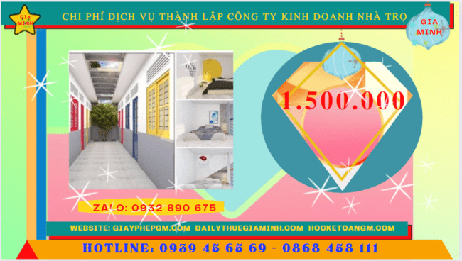 Chi phí thành lập công ty kinh doanh nhà trọ tại Quảng Bình