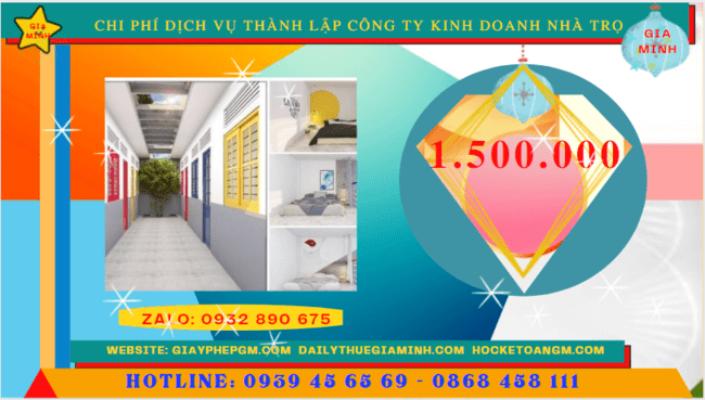 Chi phí thành lập công ty kinh doanh nhà trọ tại Quảng Nam