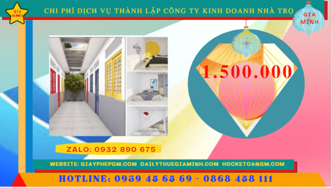 Chi phí thành lập công ty kinh doanh nhà trọ tại Thành Phố Cần Thơ
