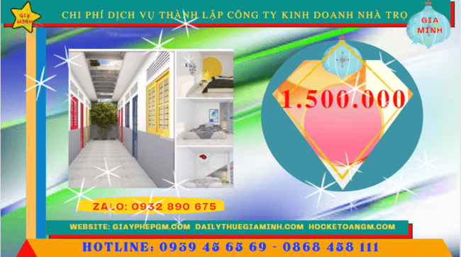 Chi phí thành lập công ty kinh doanh nhà trọ tại Thành Phố Hồ Chí Minh