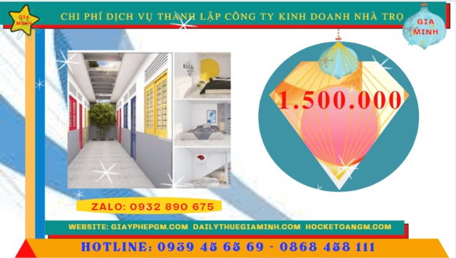 Chi phí thành lập công ty kinh doanh nhà trọ tại Thành Phố Thủ Đức 