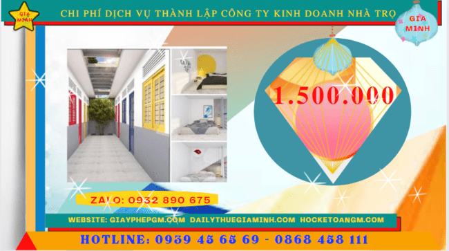 Chi phí thành lập công ty kinh doanh nhà trọ tại Quận Ninh Kiều