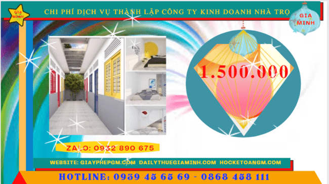 Chi phí thành lập công ty kinh doanh nhà trọ tại TP Hải Phòng 