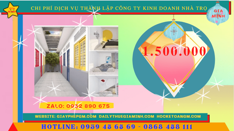DỊCH VỤ THÀNH LẬP CÔNG TY KINH DOANH NHÀ TRỌ TẠI TUYÊN QUANG 5 Chi phí thành lập công ty kinh doanh nhà trọ tại Tuyên Quang