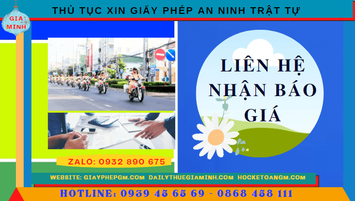 THỦ TỤC XIN GIẤY PHÉP AN NINH TRẬT TỰ TẠI KIÊN GIANG 5 Chi phí thủ tục xin giấy phép an ninh trật tự tại Kiên Giang