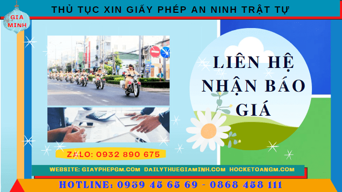 THỦ TỤC XIN GIẤY PHÉP AN NINH TRẬT TỰ TẠI SƠN LA 5 Chi phí thủ tục xin giấy phép an ninh trật tự tại Sơn La