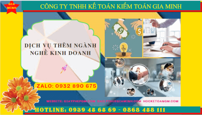 Dịch vụ thêm ngành nghề kinh doanh tại TP.HCM 4 Đăng ký bổ sung, thay đổi ngành nghề kinh doanh tại TPHCM
