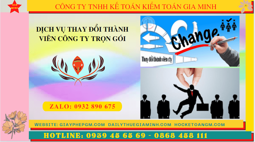DỊCH VỤ THAY ĐỔI THÀNH VIÊN CÔNG TY TRỌN GÓI TẠI HÀ NỘI 4 Đăng ký thay đổi thành viên công ty TNHH 2 thành viên trở lên tại Hà Nội