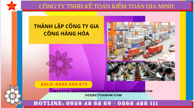Dịch vụ thành lập công ty gia công hàng hóa tại Cao Bằng