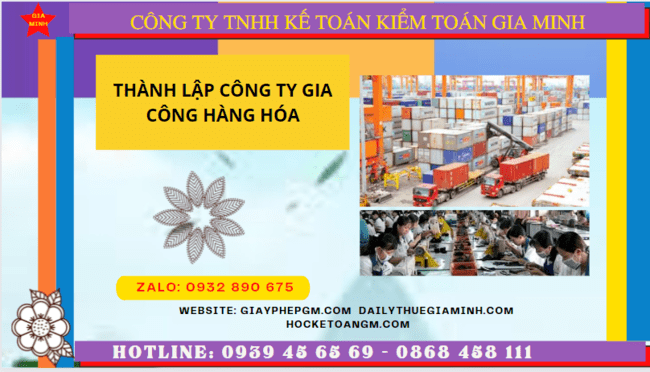 THÀNH LẬP CÔNG TY GIA CÔNG HÀNG HÓA TẠI SƠN LA 14 Dịch vụ thành lập công ty gia công hàng hóa tại Sơn La