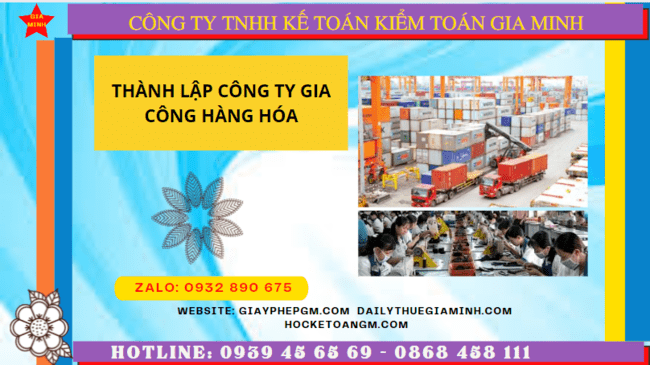 Dịch vụ thành lập công ty gia công hàng hóa tại Thành Phố Thủ Đức 