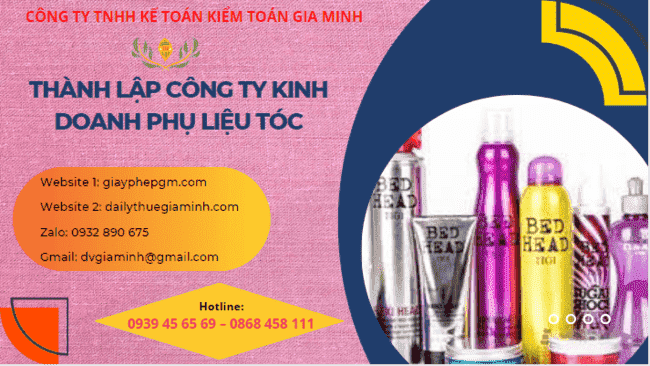 Thành lập công ty kinh doanh phụ liệu tóc tại TPHCM 16 Dịch vụ thành lập công ty kinh doanh phụ liệu tóc uy tín tại TPHCM