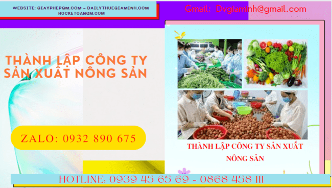 Thành lập công ty sản xuất nông sản tại thành phố châu đốc 8 Dịch vụ thành lập công ty sản xuất nông sản tại Thành phố Châu Đốc