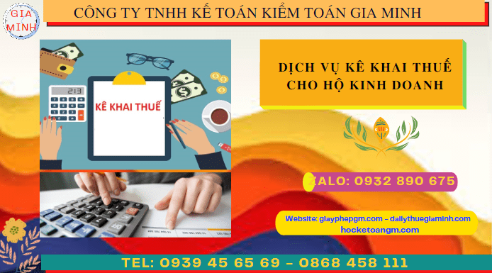 Dịch vụ thực hiện kê khai thuế hộ kinh doanh tại Thành phố Châu Đốc