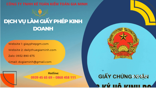 Dịch vụ tư vấn làm giấy phép kinh doanh trọn gói tại TPHCM