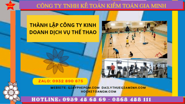 Điều kiện thành lập công ty kinh doanh dịch vụ thể thao tại Bình Định