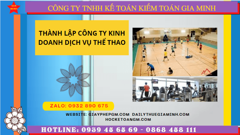 Điều kiện thành lập công ty kinh doanh dịch vụ thể thao tại Đồng Tháp
