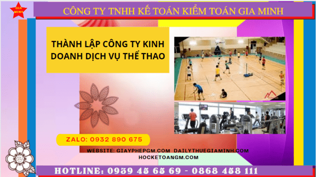 Điều kiện thành lập công ty kinh doanh dịch vụ thể thao tại Huế