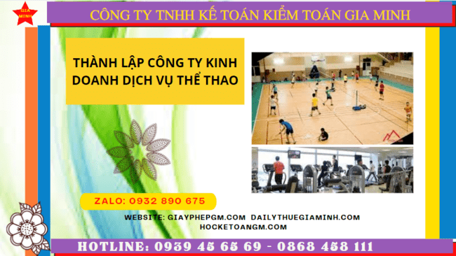Điều kiện thành lập công ty kinh doanh dịch vụ thể thao tại Nam Định