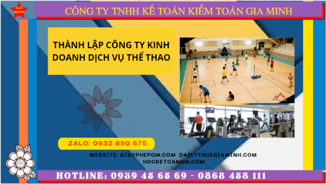 Điều kiện thành lập công ty kinh doanh dịch vụ thể thao tại Nghệ An