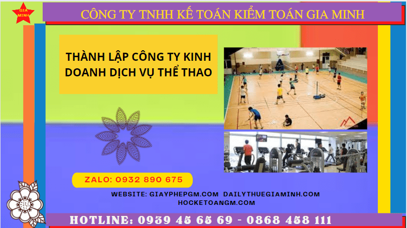 Điều kiện thành lập công ty kinh doanh dịch vụ thể thao tại Sóc Trăng