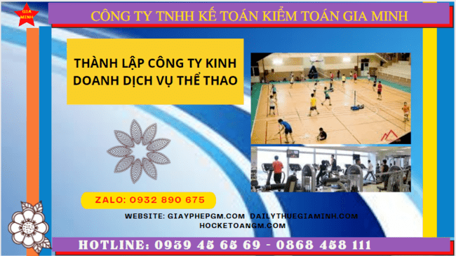 Điều kiện thành lập công ty kinh doanh dịch vụ thể thao tại Thái Nguyên