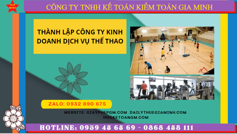 Điều kiện thành lập công ty kinh doanh dịch vụ thể thao tại Thành Phố Hồ Chí Minh
