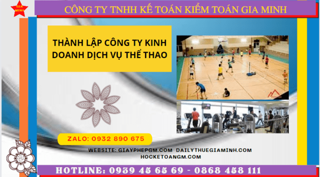 Điều kiện thành lập công ty kinh doanh dịch vụ thể thao tại TP Cần Thơ