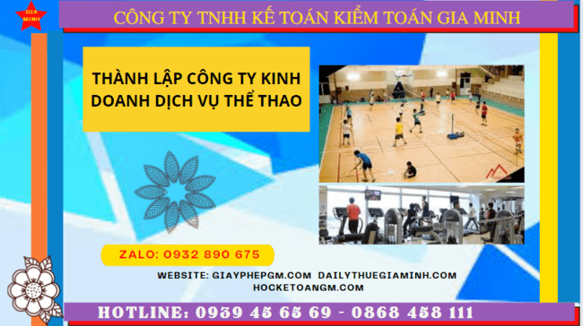 Điều kiện thành lập công ty kinh doanh dịch vụ thể thao tại TP Hồ Chí Minh