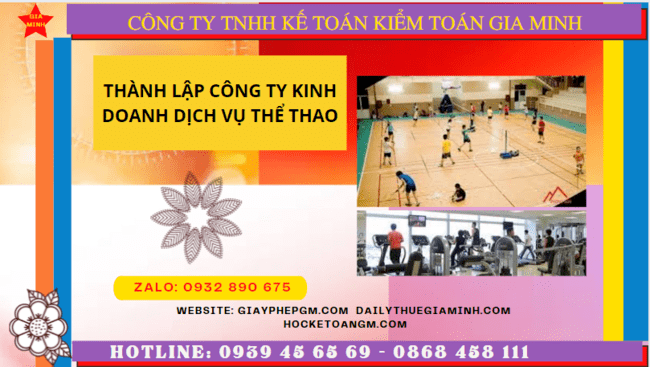 Điều kiện thành lập công ty kinh doanh dịch vụ thể thao tại Trà Vinh
