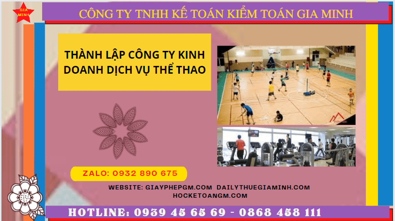 Điều kiện thành lập công ty kinh doanh dịch vụ thể thao tại Tuyên Quang