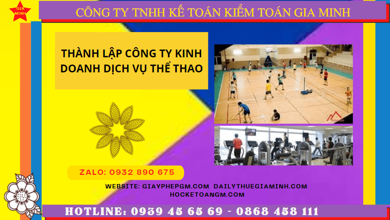 Điều kiện thành lập công ty kinh doanh dịch vụ thể thao tại Vĩnh Long