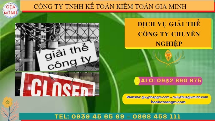 THỦ TỤC GIẢI THỂ CÔNG TY DOANH NGHIỆP TẠI VĨNH PHÚC 6 Giải thể công ty doanh nghiệp tại Vĩnh Phúc