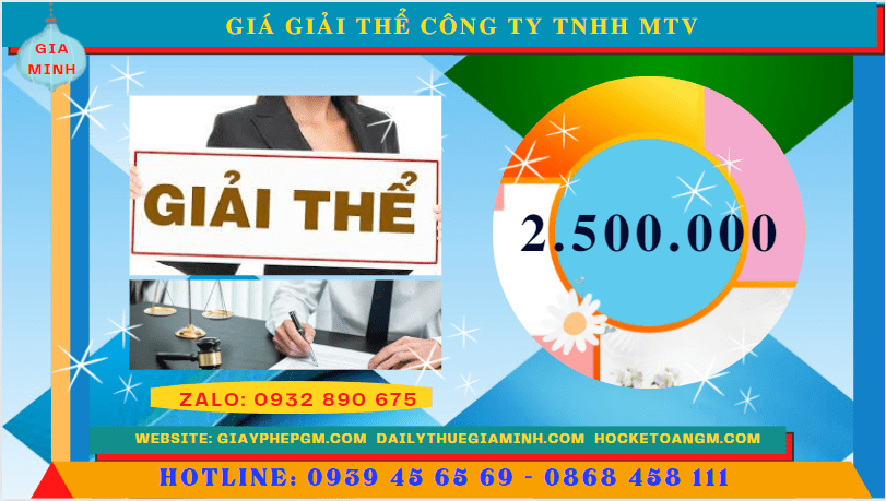 GIẢI THỂ CÔNG TY TNHH MTV TẠI THỪA THIÊN HUẾ 5 Giải thể công ty TNHH tại Thừa Thiên Huế hết bao nhiêu tiền