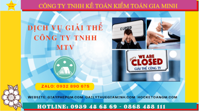 DỊCH VỤ GIẢI THỂ CÔNG TY TNHH MTV TẠI LÂM ĐỒNG 12 Hồ sơ để giải thể công ty TNHH MTV tại Lâm Đồng